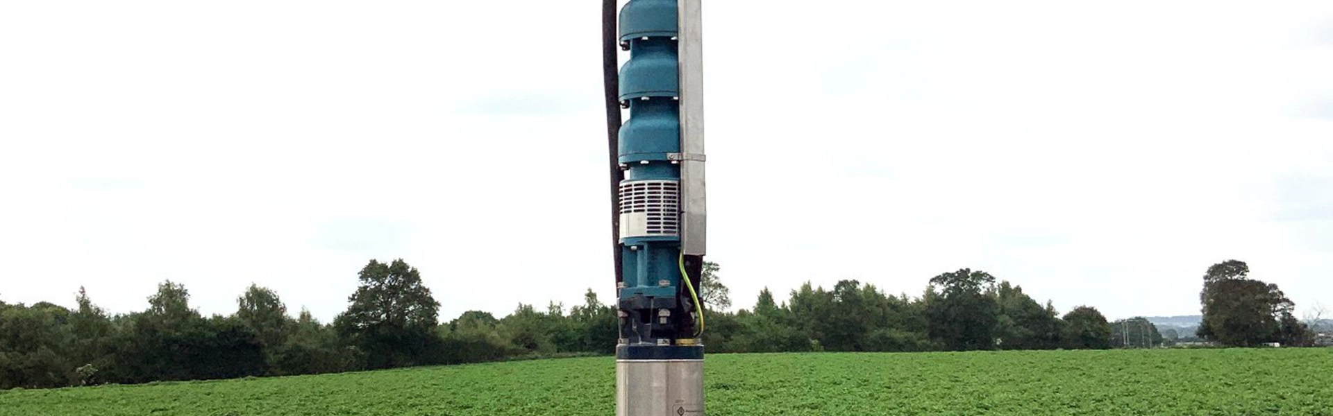 Borehole pump installation for a farm
